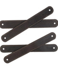 Set Of Four Full Grain Leather Drawer Handles Handmade In Bourbon Brown With Pre Made Holes For Easy Installation Durable And Stylish Furniture Hardware For Dressers Armoires And Cabinets Ideal For DIY Renovations