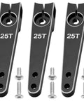 25T Aluminum Servo Arm Horns Set 1.5 Inch 5 Size Options Durable 25T Steering Arms For Futaba Hitec Savox Power HD Xcore Servos