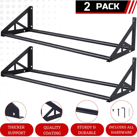 Heavy Duty Wall Mount 3D Printer Filament Storage Rack Two Pack Large Capacity Metal Spool Holders Badass Space Saver Organizer For Clutter Free Studio Workflow