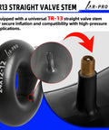 Replacement 24 By 12 By 12 Heavy Duty Inner Tube With TR13 Straight Valve Stems For ATV Lawn Tractors Mowers Golf Carts