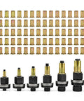 Heavy Duty Carbon Steel Rivet Nut Tool Kit With M3 To M12 Mandrels And 60 Nuts Perfect For Auto Repair, Construction Jobs, And DIY Home Projects You Can Totally Count On. M3-M12 carbon steel rivet nuts and mandrels set