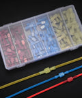 Premium 120 Piece Spade Connectors Kit With Nylon Fully Insulated Quick Disconnect Terminals 22 To 10 Gauge male female