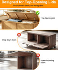 Comparison of top-opening, drop-down, and upward-opening lid mechanisms. Two Pack 15 Inch Toy Box Hinges With 150N Gas Strut For Slow Gentle Close.