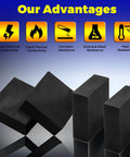 Four Pack Graphite Ingot Blocks For Metal Melting And Casting Molds Pro Grade High Purity Ninety Nine Point Nine Percent Displaying Advantages