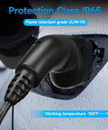 Plug And Play Ccs To Tesla Adapter delivering Two Fifty Kilowatt DC fast charging, showcasing IP65 protection and flame retardant design.