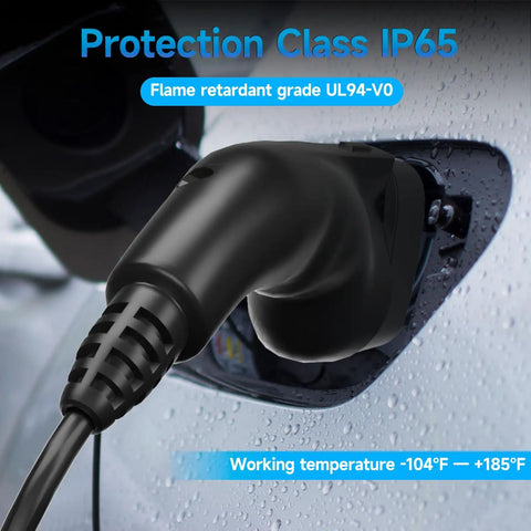 Plug And Play Ccs To Tesla Adapter delivering Two Fifty Kilowatt DC fast charging, showcasing IP65 protection and flame retardant design.