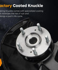 Factory Coated Front Right Steering Knuckle and Wheel Bearing Hub Assembly for Honda Accord 2013 to 2016 24L Coupe Sedan.