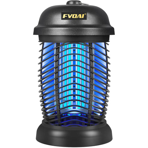 High Voltage Outdoor Bug Zapper 4200V Electric Insect Killer For Mosquitoes Flies Gnats And Wasps, ABS Plastic Black