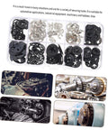 200 Piece Retaining Ring And Washer Kit For Mechanical Projects And Electronics Durable Rust Resistant Circlips And Open Rings Easy Install Hardware For Game Consoles Machinery And DIY Repairs, showing organized compartments and installation examples