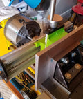 Close-up of 12.2 Inch Milling Machine Worktable All In One With Precision Adjustable Multifunction Drill Vise Fixture on drill press