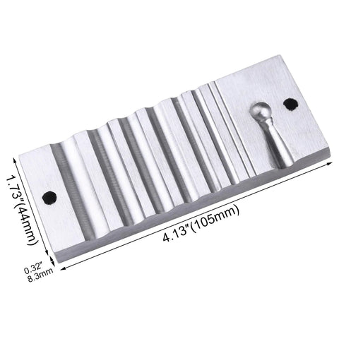 Swage Block For Jewelry Making And Metalworking, Heavy Duty Iron Forming Block With Channel Grooves For Bracelet Shaping