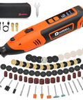 Bad Boy 12V Cordless Rotary Tool Featuring 35000RPM Digital Display And 2000mAh Lithium Ion Battery Tough As Nails with attachments.