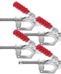 4 Pack Push Pull Action Toggle Clamps Heavy Duty Quick Release Horizontal Workholding Fixtures Zinc Plated Steel for woodworking