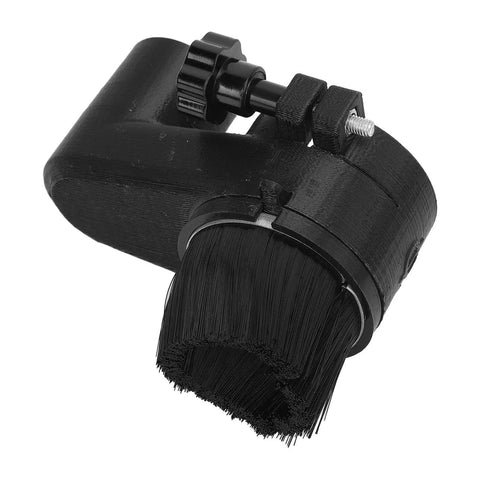 Attachable 52mm Particle Guard Boot For CNC Router Dust Collection, black brush tool, quick install shield for 775 motors