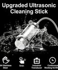 Heavy Duty Portable Ultrasonic Cleaner With 40Khz Transducer And Rustproof Stainless Probe in water splashing motion.