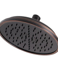 Hanover Rainfall Shower Head In Tuscan Bronze, Large Wide Coverage With Old World Craftsmanship, side view
