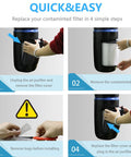 2-Pack Replacement Filter For AP-T20 Air Purifier Tower Models AP-T20WT And AP-T20FL White No Fuss Easy Swap Steps