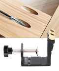 Aluminum Pocket Hole Jig Set For DIY Woodworking With Inclined Drilling Positioner Mini Oblique Hole Locator for precise joints.