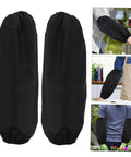 2 Pack Genuine Oilproof Arm Sleeves Kick Grease To The Curb During Kitchen Grinds Or Yard Work Long Ultra Thick Forearm Shields in black, designed for heavy-duty protection.