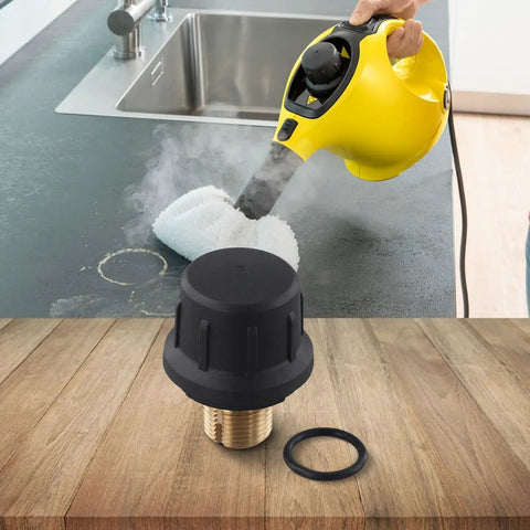 Brass Safety Valve Replacement For Karcher SC1 SC2 CTK10 SC2D Steam Cleaners with durable build, shown on countertop.