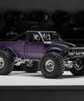 Hard Body With Interior And Bed Cage For 1 To 10 Scale RC Crawler In Purple Dope Premium Exterior Fits Low Center Of Gravity Chassis