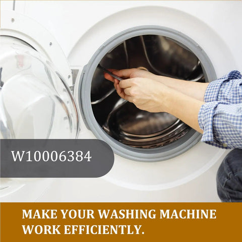 Heavy Duty Washer Drive Belt For Top Load Machines Quick Swap Compatible With Whirlpool And Maytag, installing inside a washing machine.