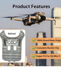 Bottom Shell Replacement For DJI Mini 3 Drone Body Frame Cover in urban skyline backdrop, showcasing drone assembly details