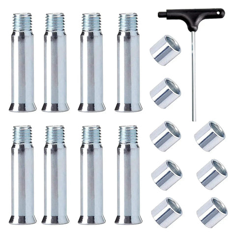 Inline Skate Axle Spacer Replacement Kit Pro Grade With 8mm Axles 8mm Wheel Spacers Screws And T Handle Allen Wrench Aluminum Alloy