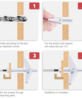 Step-by-step guide to installing Molly Bolt And Toggle Bolt Set 60 Pieces One Quarter Inch Zinc Plated Steel Phillips Round Head Anchors.