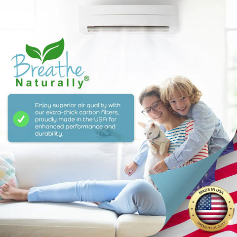 Universal Activated Carbon Air Filter Sheet For Air Purifiers And Vents Charcoal Odor Control 16x48 Inches Pack Of 2 Made In USA Image