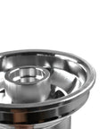 Close-up of 5 Inch Aluminum Front Wheel Rim Replacement for Go Karts UTVs Dirt Bikes ATVs with Ten by Four Point Five by Five Tire Bearing