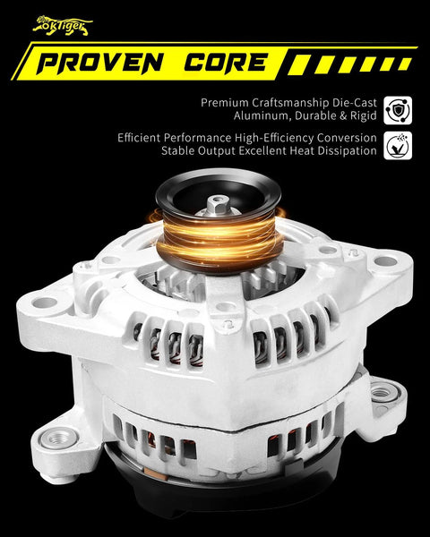 Upgraded 150Amp Alternator For Hyundai Sonata 2015 2016 2017 2018 2019 2.0L 2.4L Santa Fe 2019 2020 Santa Fe Sport 2017 2018