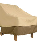 Veranda Water-Resistant 38 Inch Patio Lounge Chair Cover For Outdoor Furniture, Heavy Duty All Weather Protection, side view