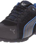 Rio Black Industrial Work Shoe With Aluminum Toe Cap, Oil And Slip-Resistant Outsole, IdCELL Heel Shock Absorption, ASTM Certified