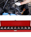 Heavy Duty Nine Piece Three Quarter Inch Drive Hex Spline Socket Set Forged From Premium Chrome Molybdenum Steel used on auto engine.