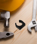 Two Pack Nylon Water Pipe Clamps For Marine Use surrounded by tools on wooden surface