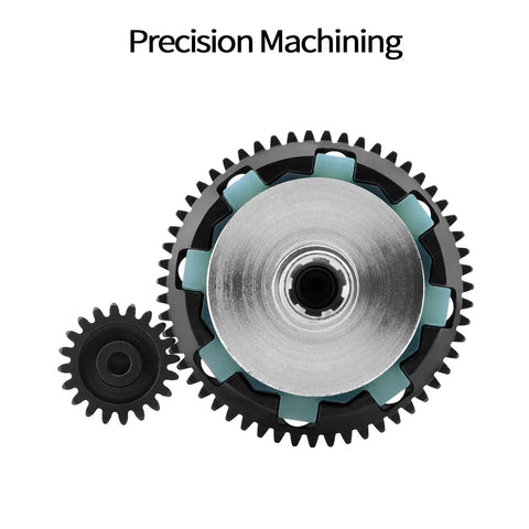 Beefed Up 55T Slipper Set With Slipper Shaft 0.8Mod Slipper Clutch Spur Gear front view highlighting precision machining