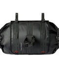 Waterproof Bike Handlebar Bag Rolltop 9L Front Frame Storage With Secure Elastic Straps, Durable Pouch For Men And Women