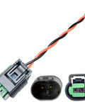 Straight Up Engine Coolant Temperature Sensor Harness Connector Plug showing wiring and dual connectors for direct replacement.