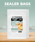 Heavy Duty Vacuum Sealer Bags 200 Quart 8x12 Inches For Food Storage And Sous Vide Meal Prep BPA Free Pre Cut Embossed Grooved Seal