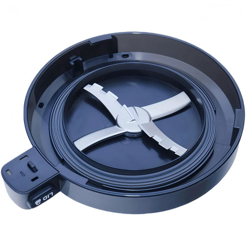 Top view of a Replacement Seal Rings Kit For Ice Cream Makers NC299AMZ NC301 NC300 NC201 NC101 Series, showing food grade silicone gasket set and outer bowl lid ring seals.