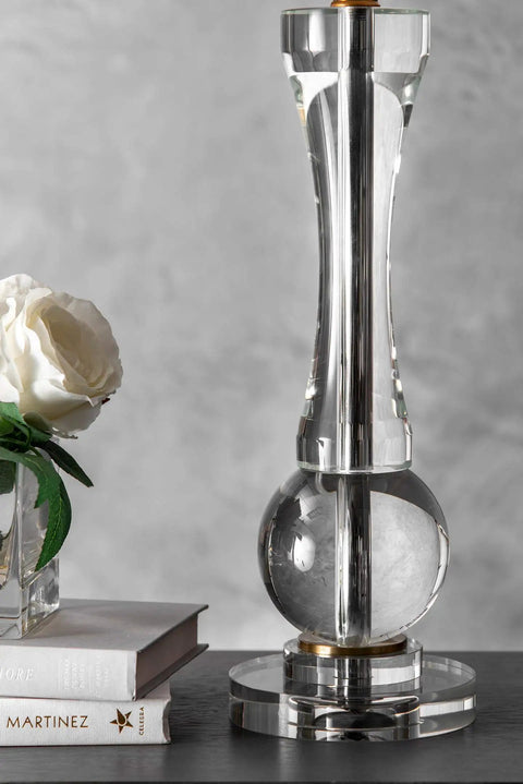 Sleek 28 Inch Metal Flask Table Lamp With On Off Switch 3 Way Lighting for Living Room or Bedroom Contemporary Modern Desk Lamp