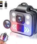 Pocket Size 1080P Body Camera With Audio And Video Recording On The Go Mini Cam Recorder 64GB Waterproof Headlamp Flashlight