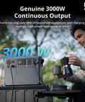 Power 2000 Portable Power Station With 2048Wh LFP Battery And 3000W Peak Output, off grid solar generator in outdoor use scene