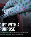 Wingman Multitool With Spring Action Pliers And Scissors Stainless Steel 14 Tools In One in hand with gloves gardening