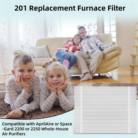 Two Pack 201 Replacement Air Filter For Aprilaire 2200 2250 And Space Gard 2200, MERV 10 Furnace Filter, family relaxing indoors