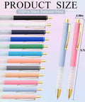 Bulk 100 Pack Ballpoint Pens With Comfy Grip 1.0mm Medium Point Retractable Black Ink Smooth Writing Colorful Pens displayed