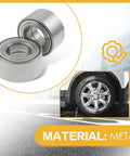 Premium Front Wheel Bearing Hub Assembly With Abs Sensor For Chevrolet Sonic Chevy Trax Buick Encore showing metal bearings on a road.