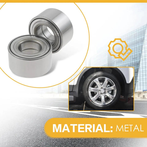 Premium Front Wheel Bearing Hub Assembly With Abs Sensor For Chevrolet Sonic Chevy Trax Buick Encore showing metal bearings on a road.