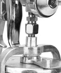 Close-up of Premium Pneumatic Paint Spray Gun Featuring 2.0 Mm Suction Feed Nozzle for detailed painting work.